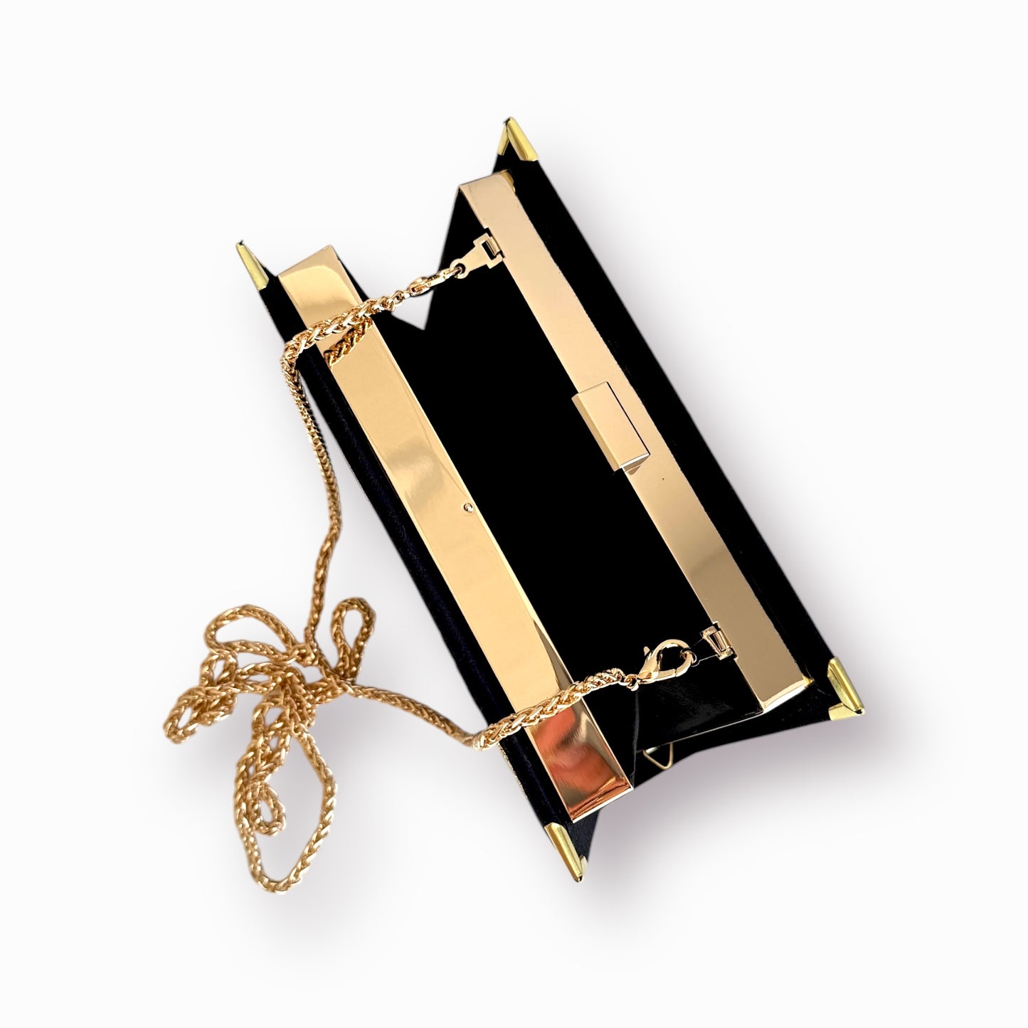 Embroidered Clutch - Paris - black purse