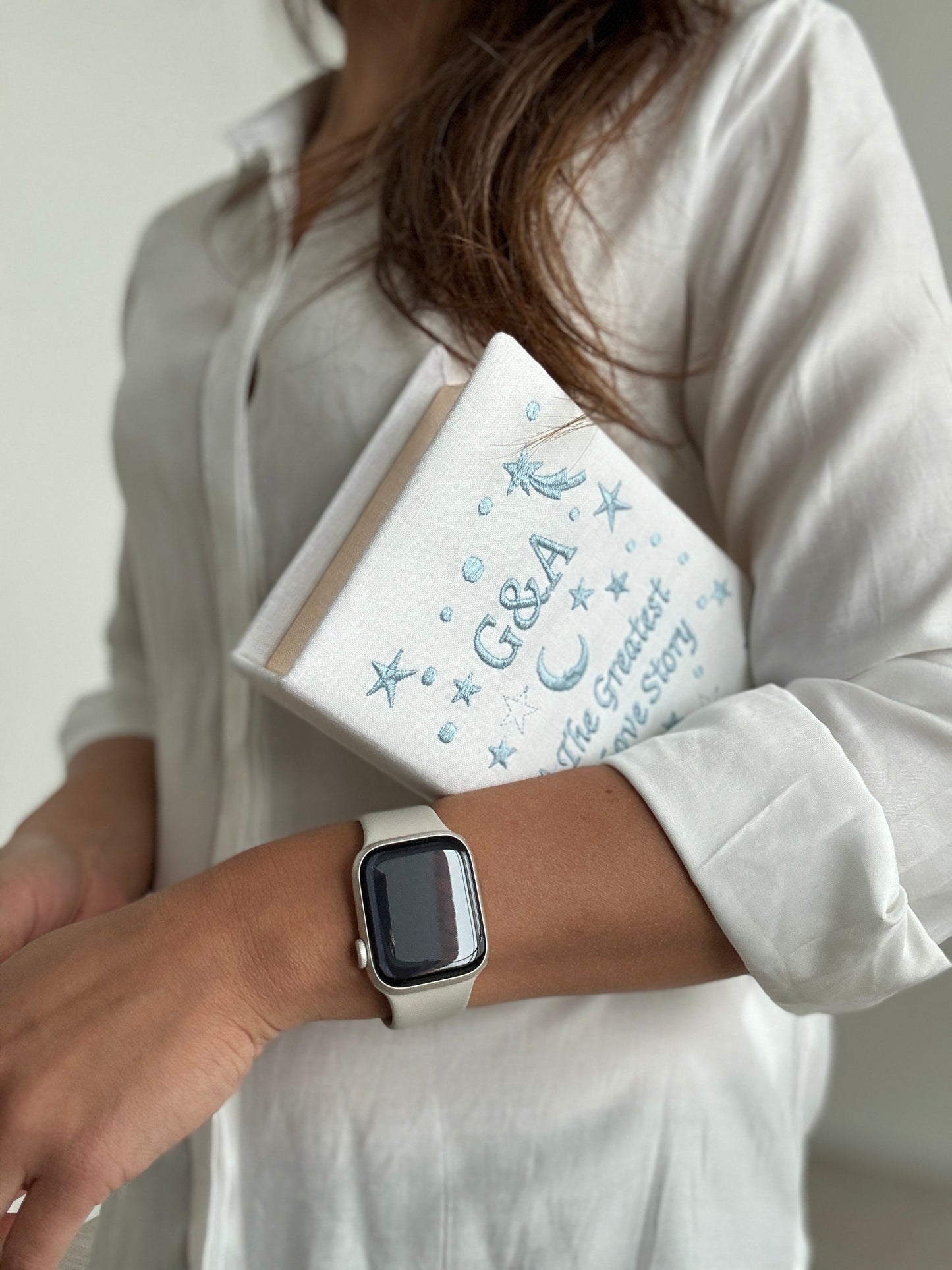 Bridal astrology clutch - with moon and stars