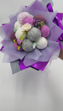 Load and play video in Gallery viewer, Yarn bouquet with artificial flowers with FREE Standard Shipping
