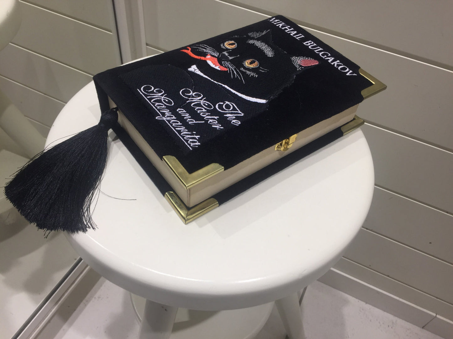 Book clutch - The Master and Margarita - Dark red version