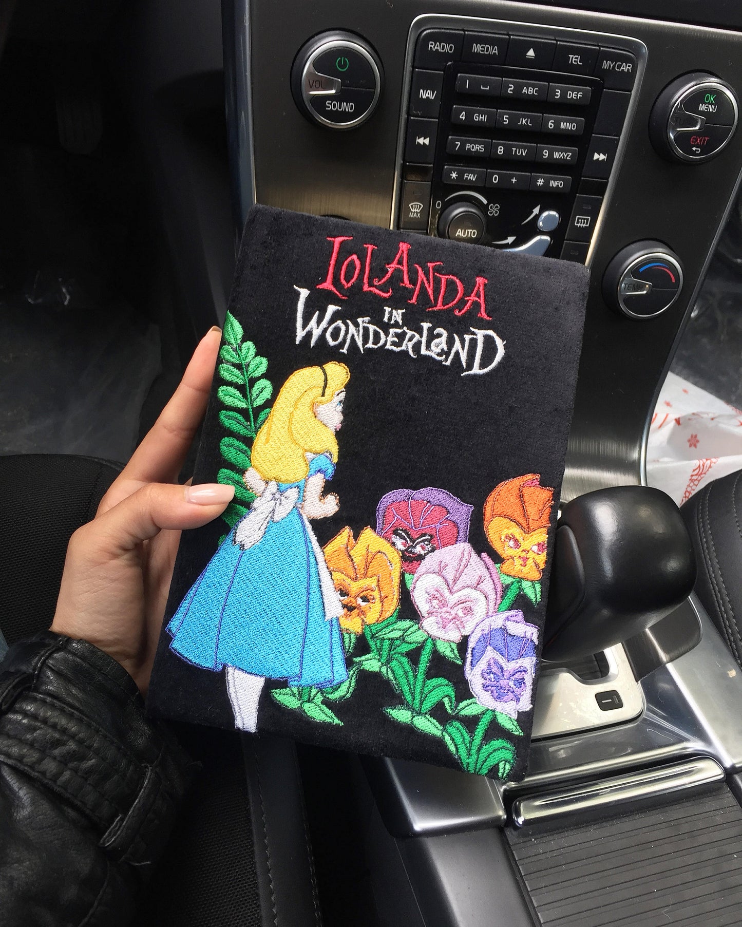 Book clutch bag - Alice in Wonderland - Transform to your name