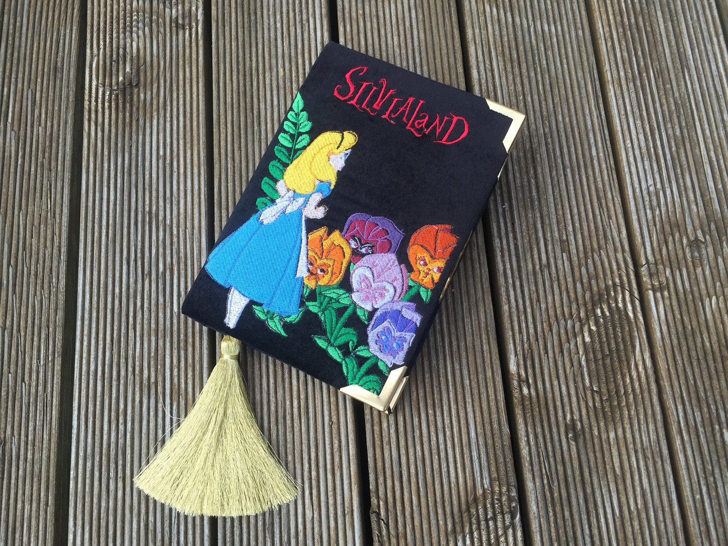 Book clutch bag - Alice in Wonderland - Transform to your name