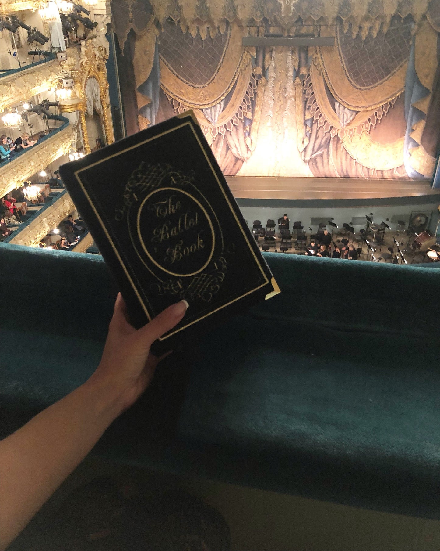 Book clutch - Ballet - Black velvet