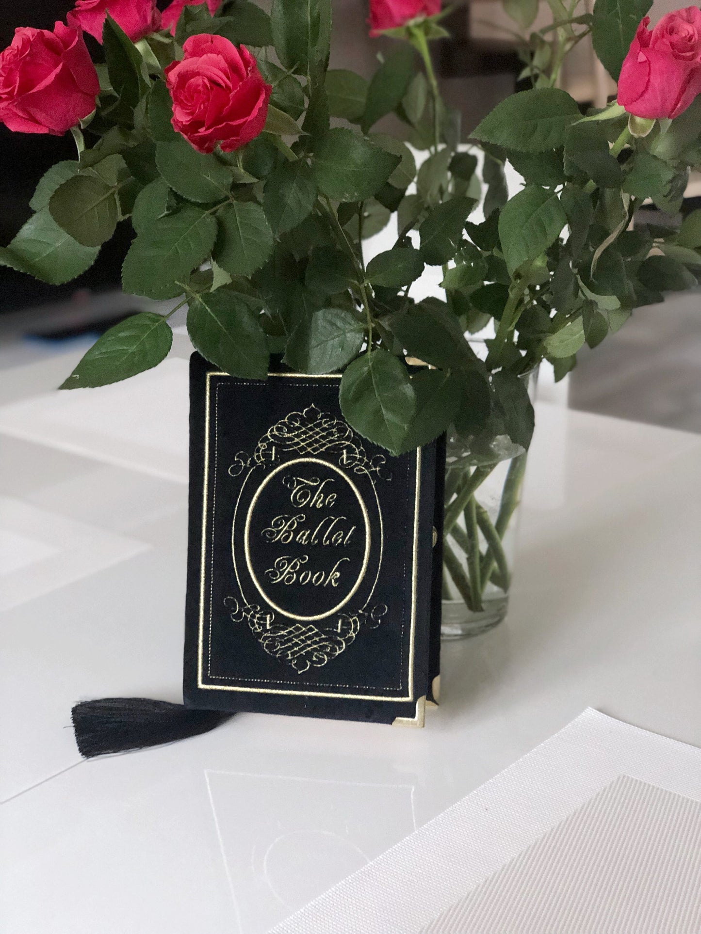 Book clutch - Ballet - Black velvet
