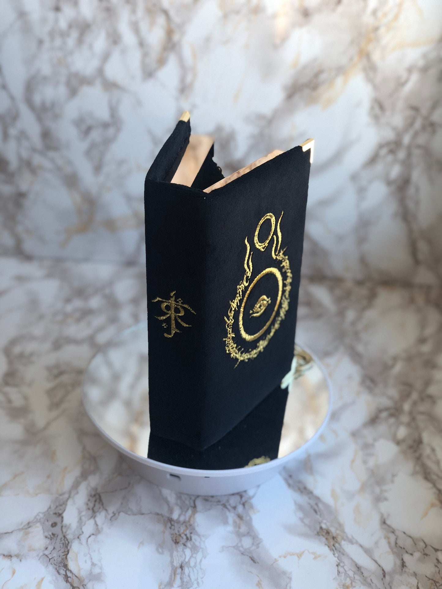 Clutch book black - The Lord of the Rings - Gold embroidery