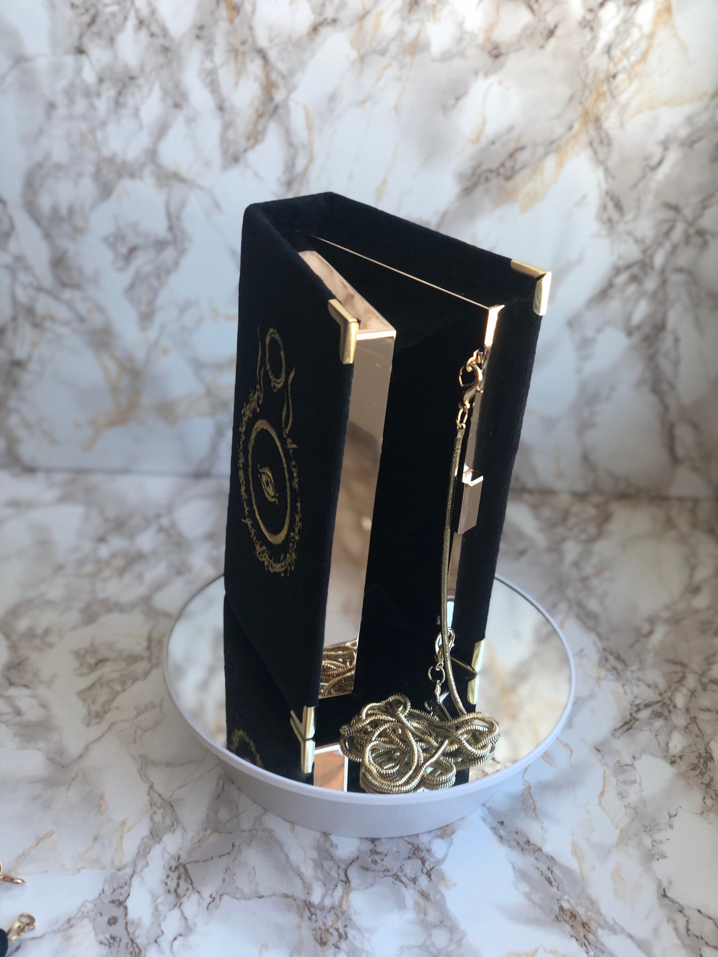 Clutch book black - The Lord of the Rings - Gold embroidery