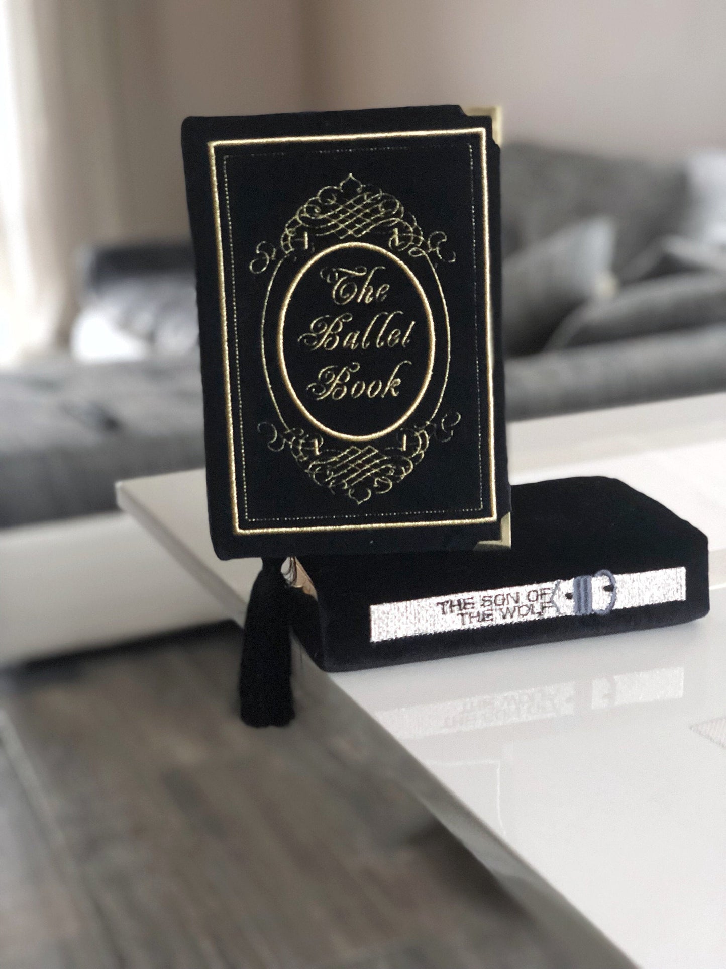 Book clutch - Ballet - Black velvet
