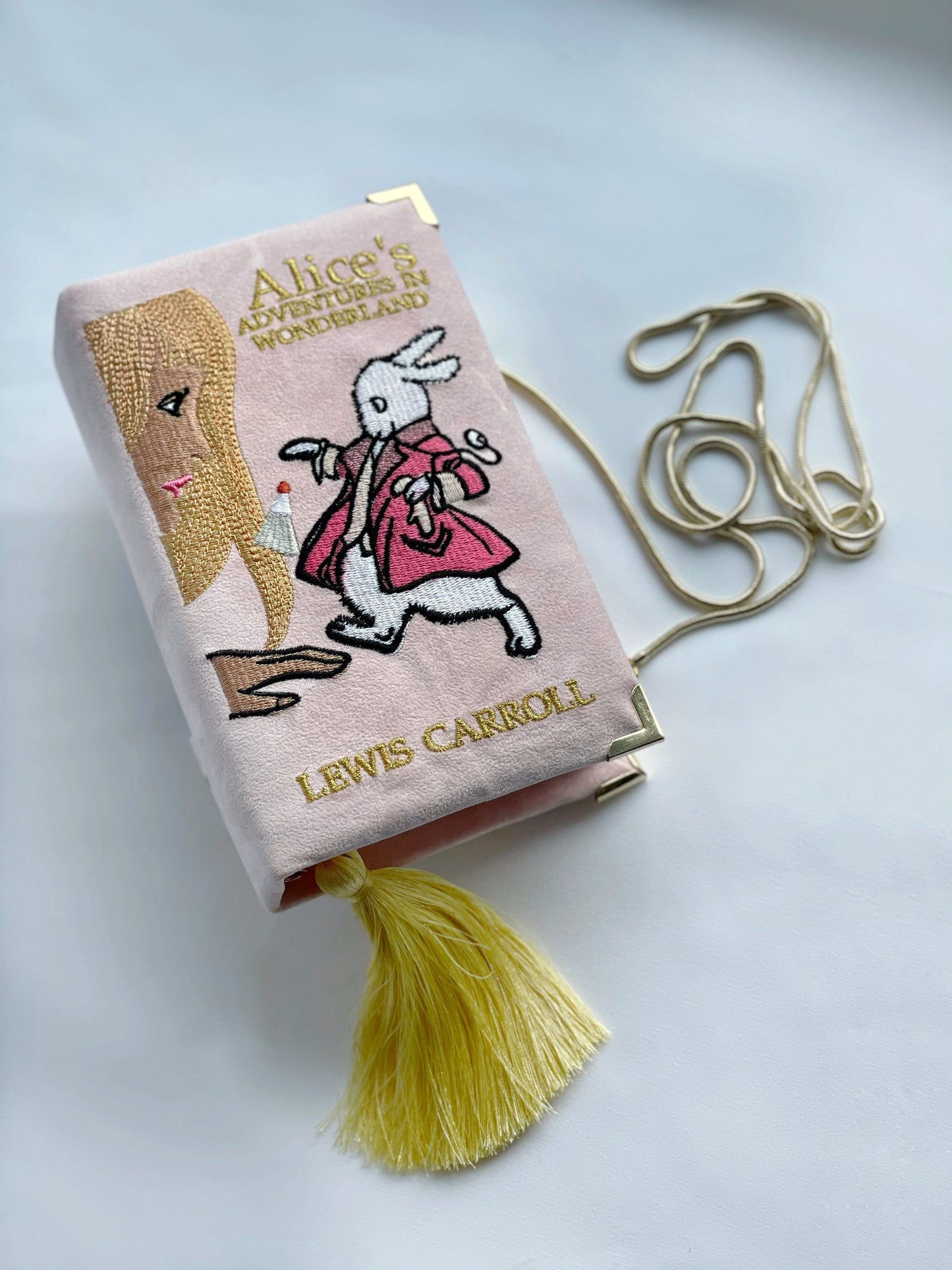 Book clutch Alice in Wonderland - Book lover gift