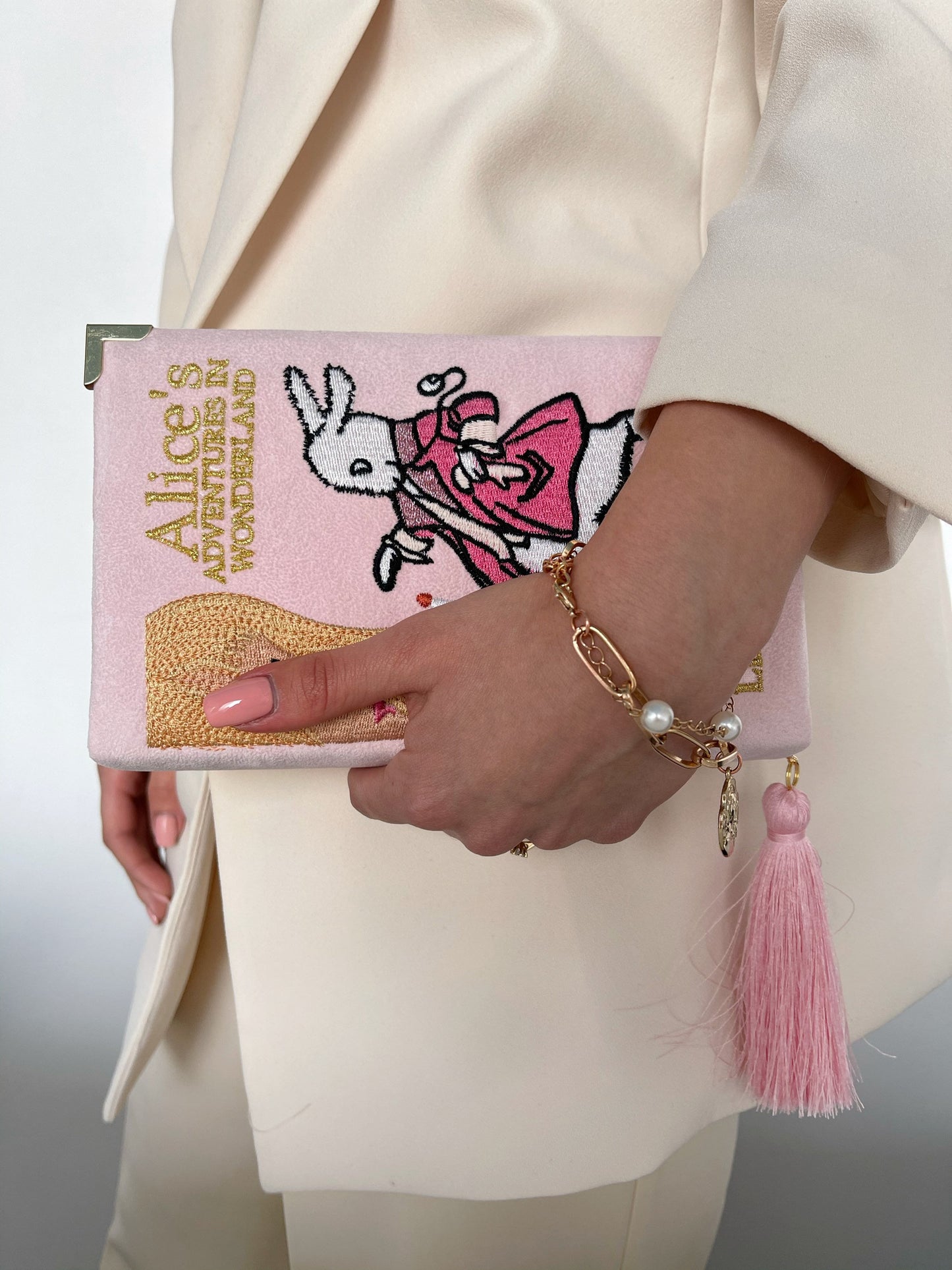 Book clutch Alice in Wonderland - Book lover gift