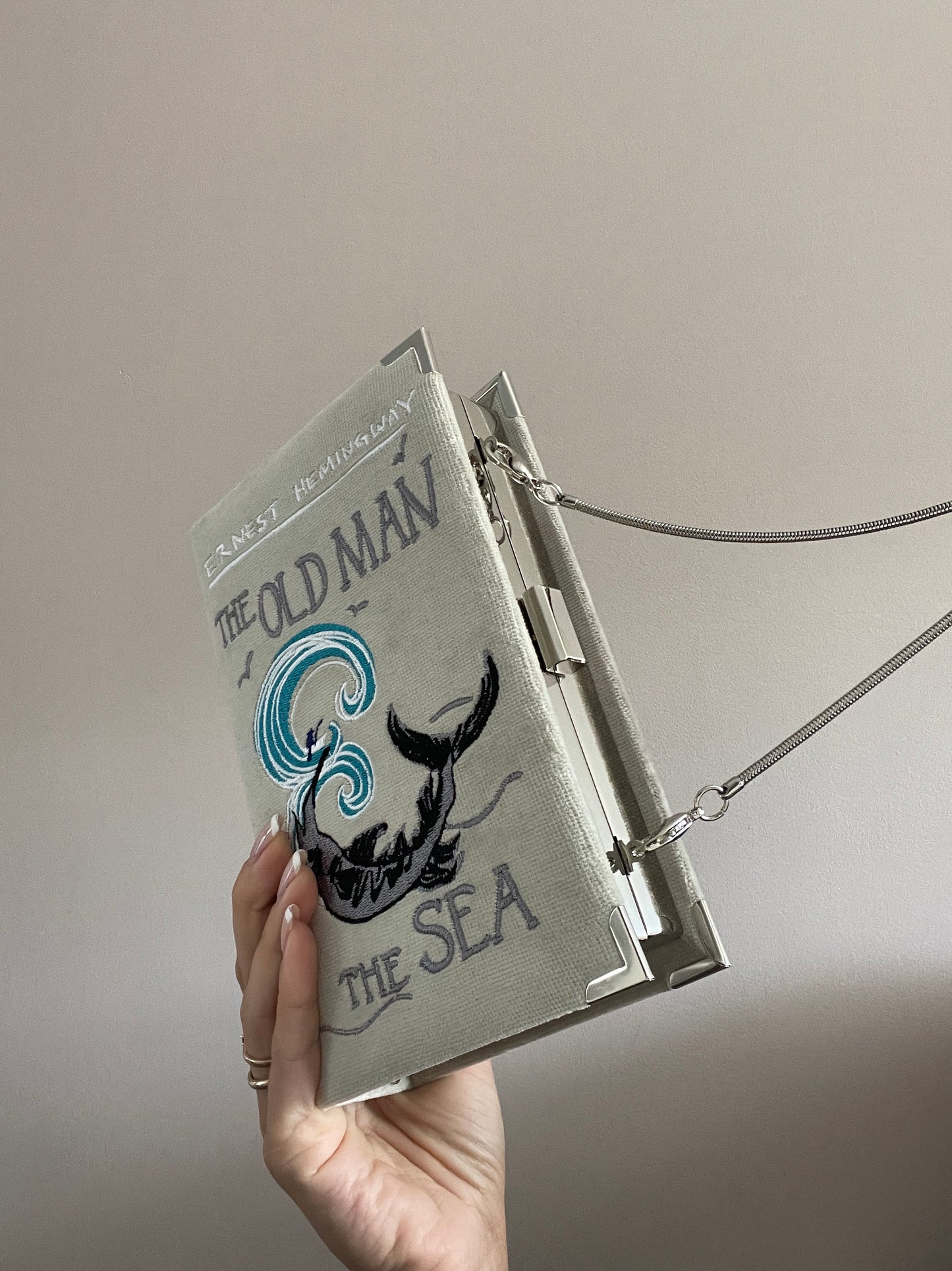Book Clutch - The Old Man - velvet