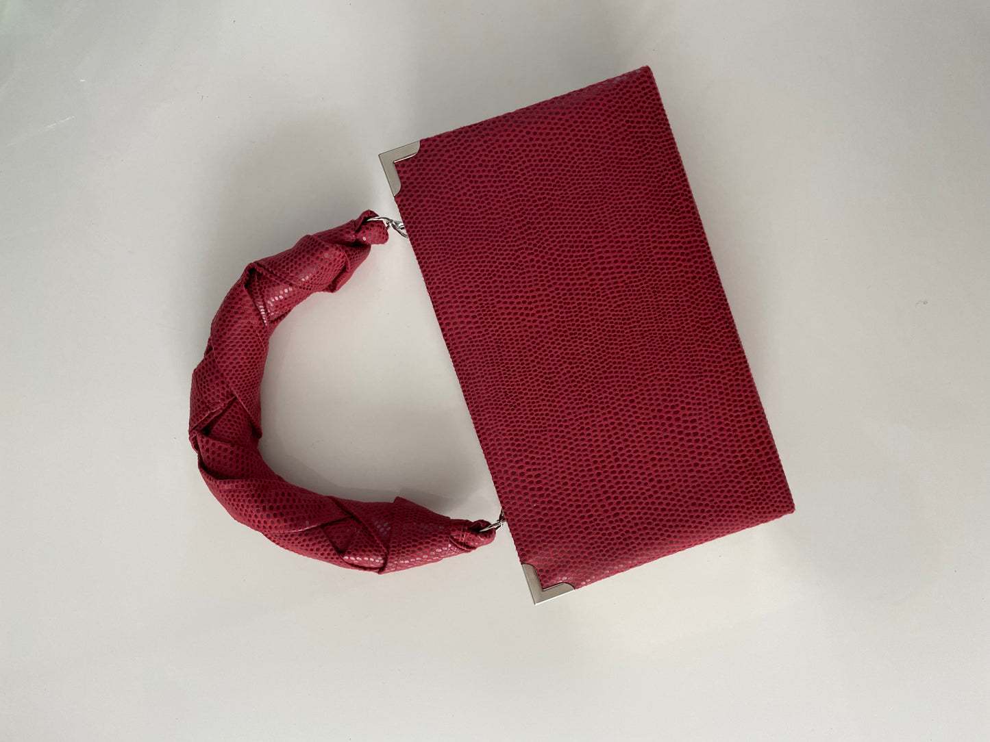 Mini handbag with handle - dark red version