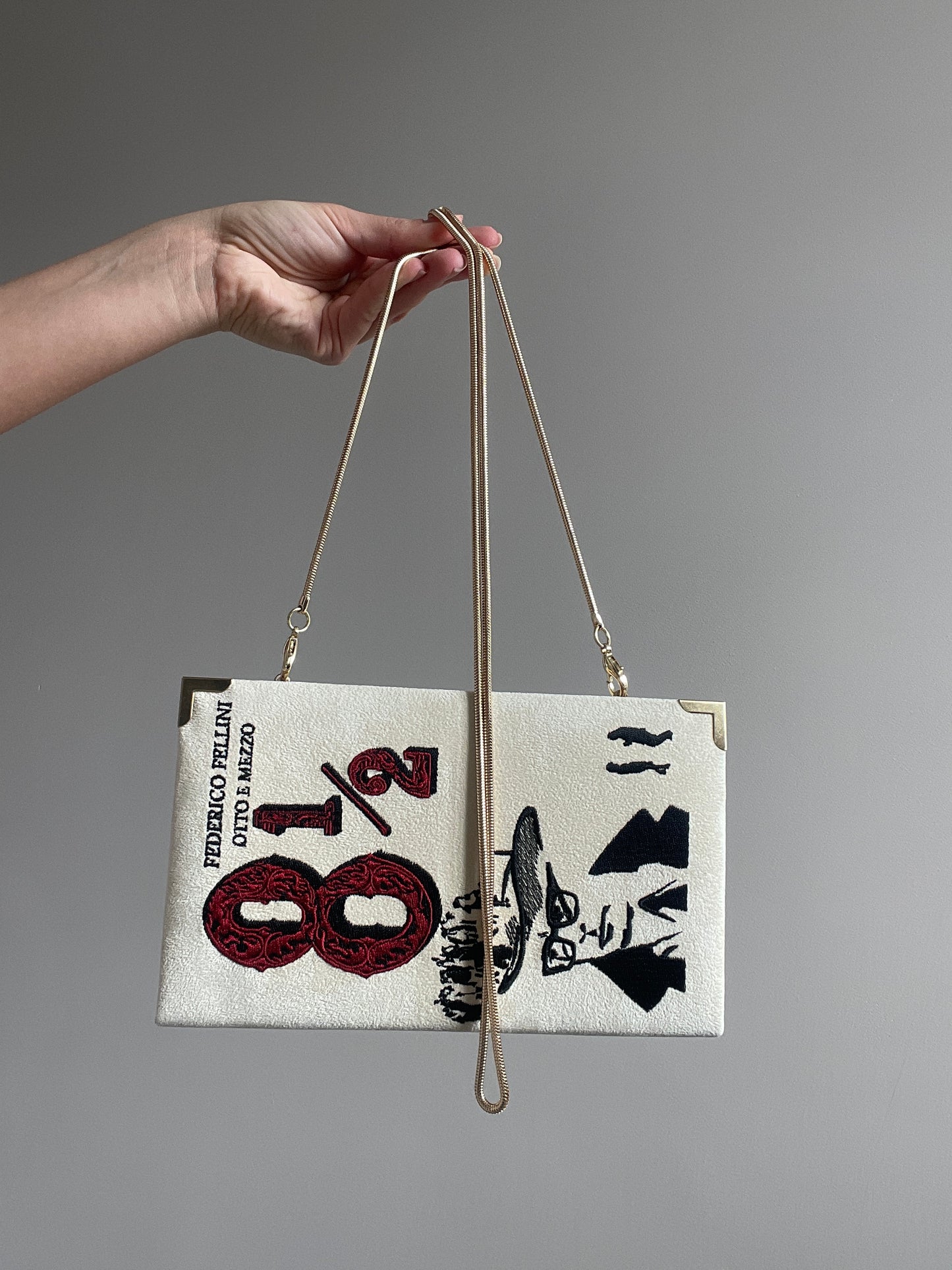 Book Clutch - 8 1/2 - with short handle