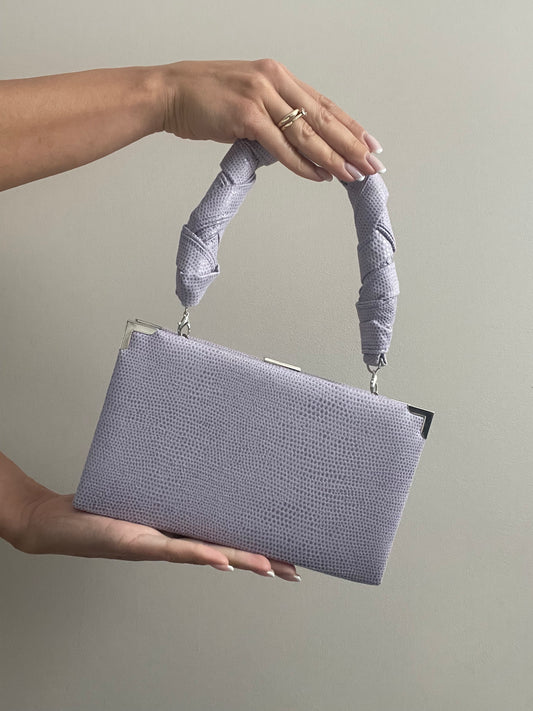 Mini handbag with handle - lilac version