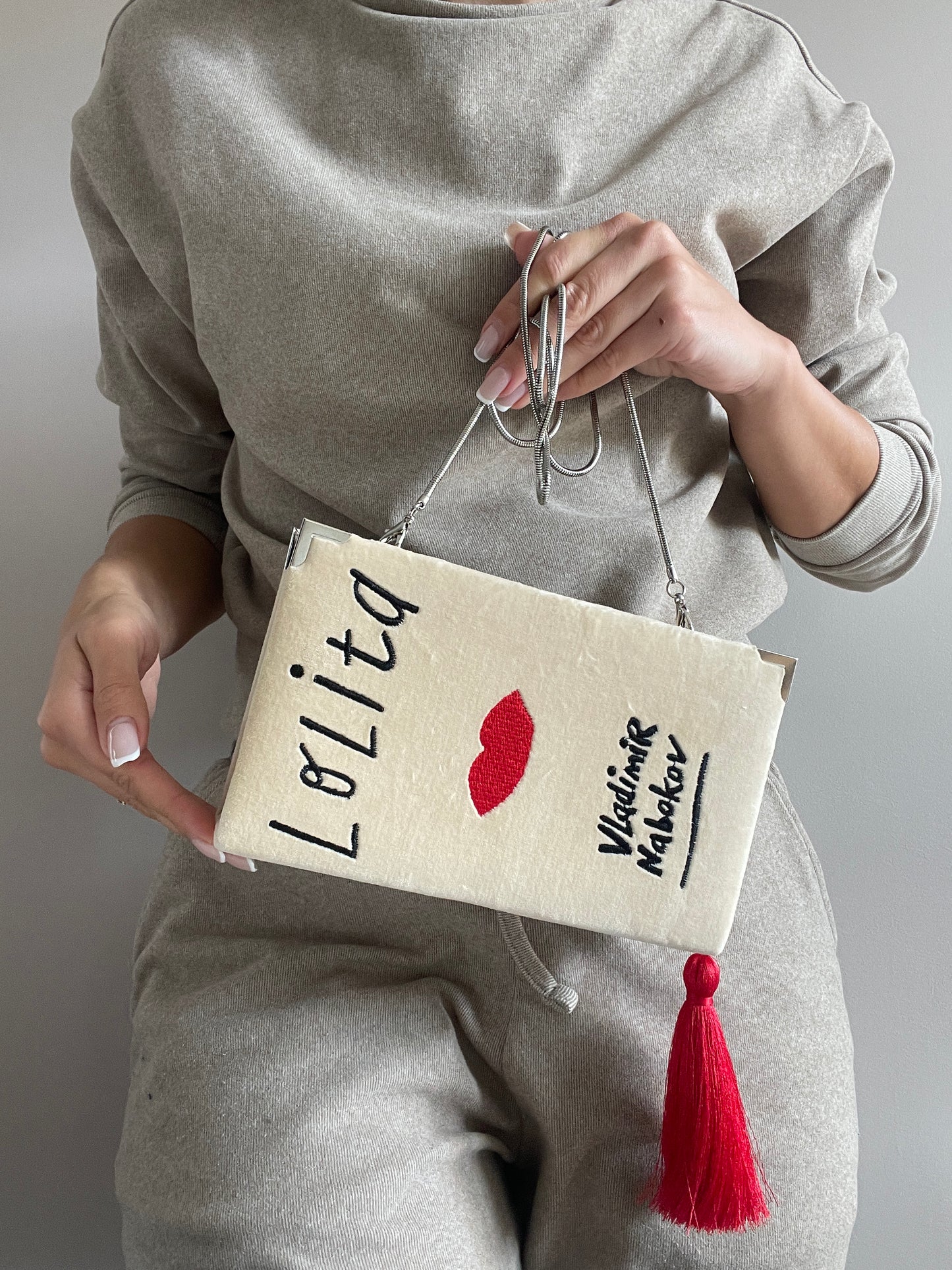 Embroidered Book Purse - Lolita