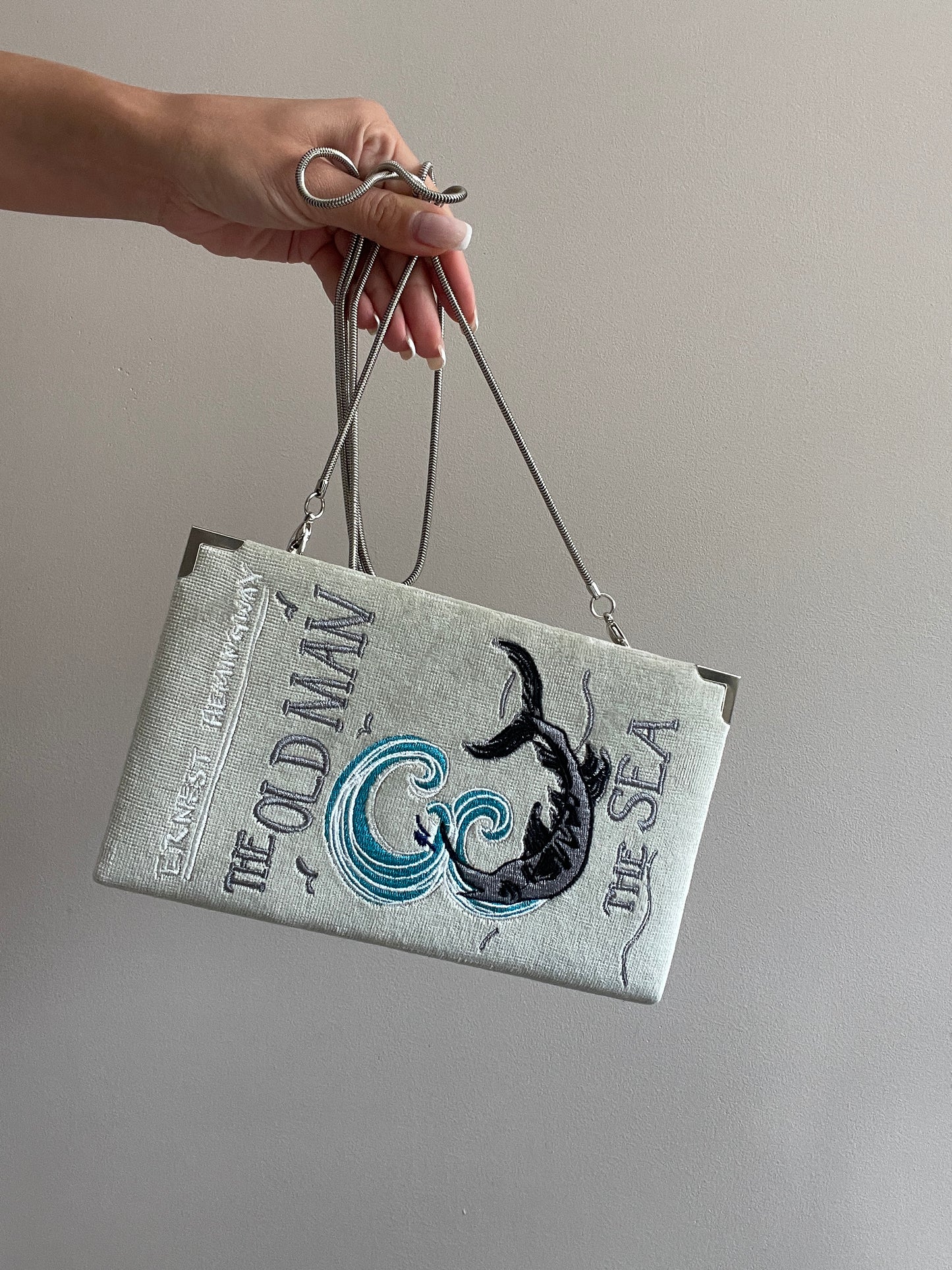 Book Clutch - The Old Man - velvet