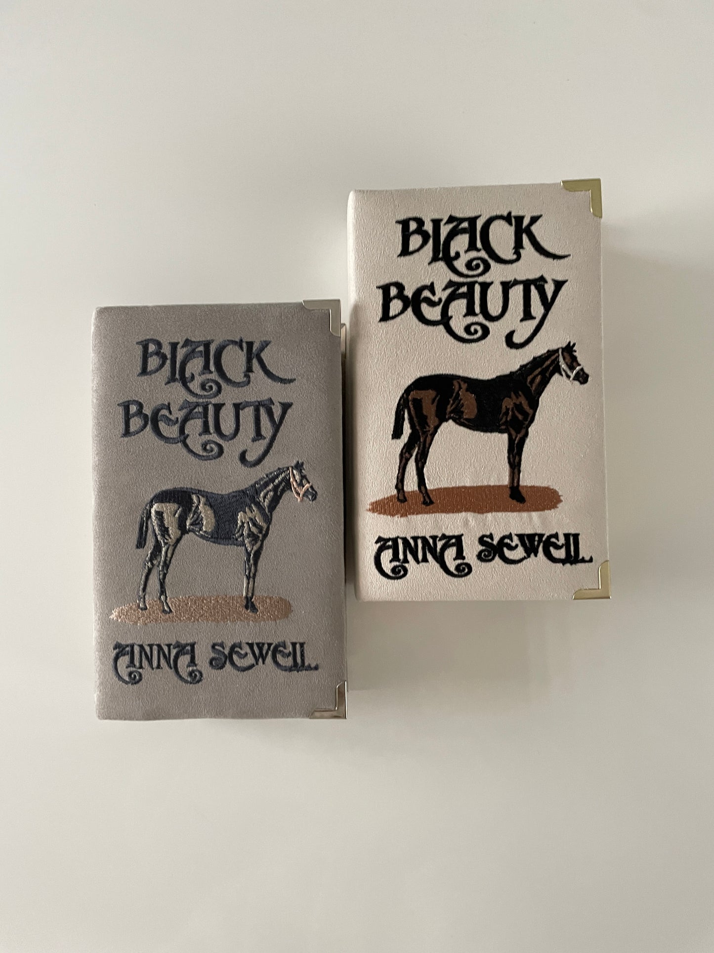 Embroidered Book Purse - Black Beauty