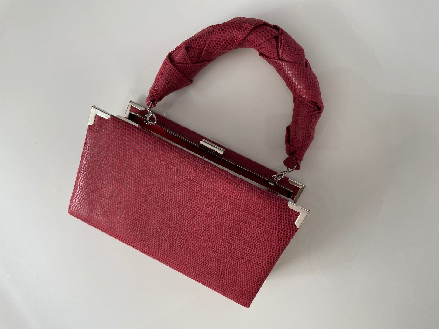 Mini handbag with handle - dark red version