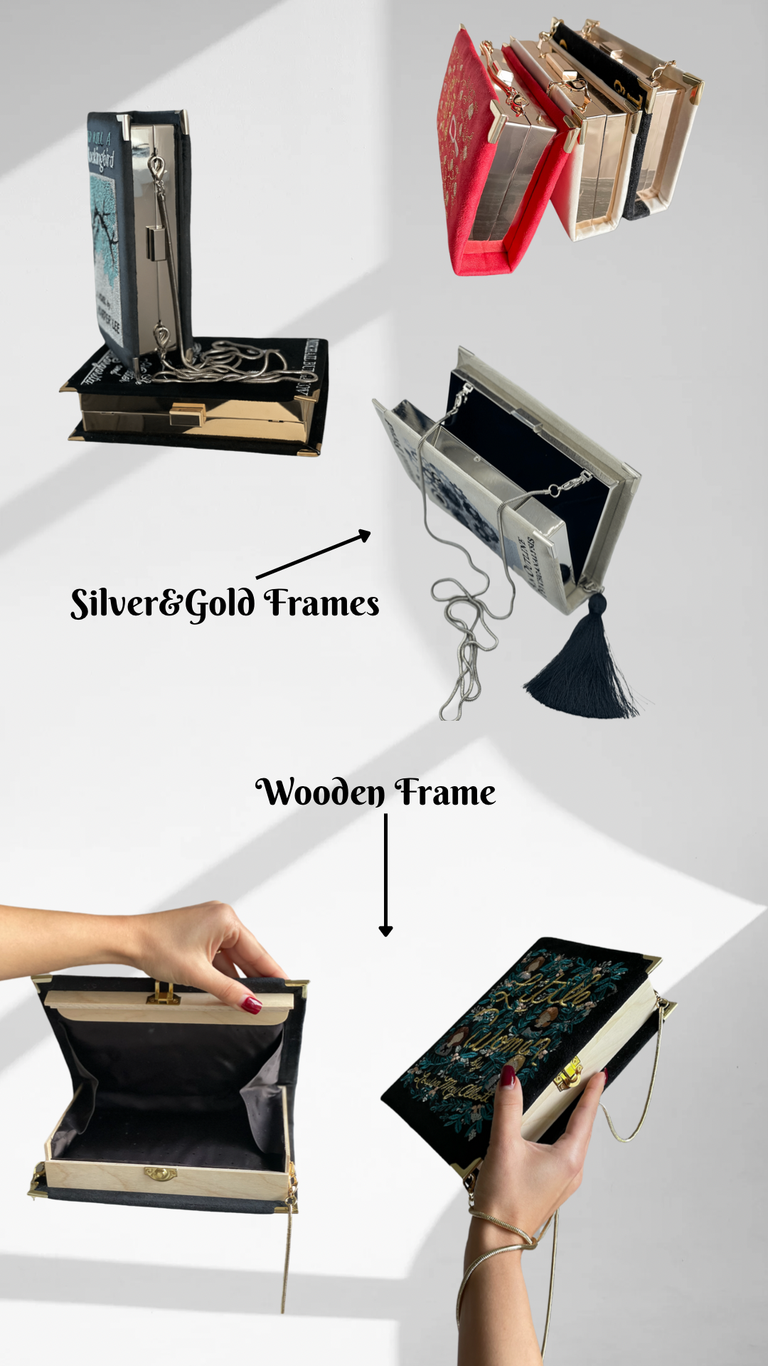 Wedding clutch book with individual design