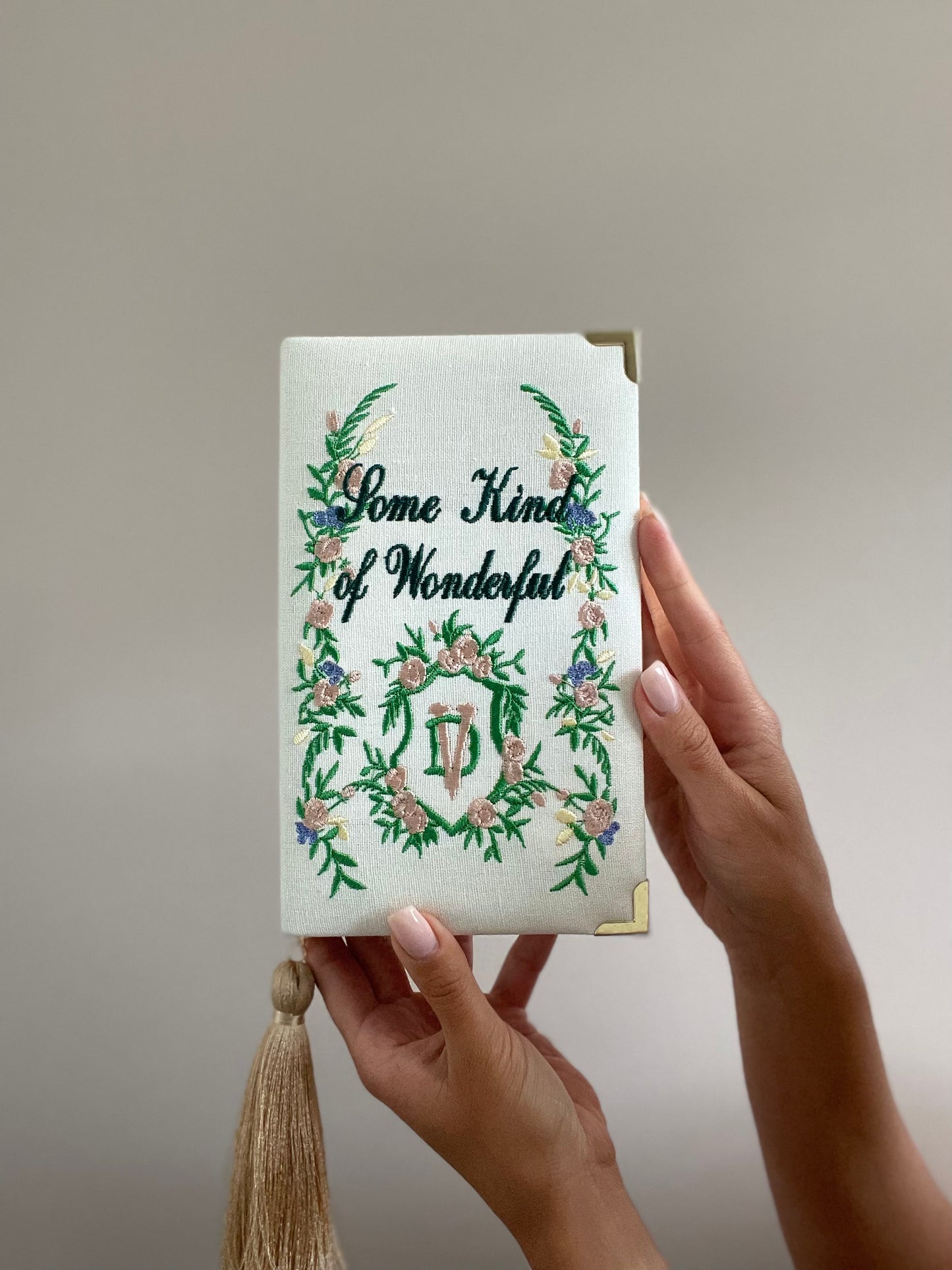 Wedding clutch book with individual design
