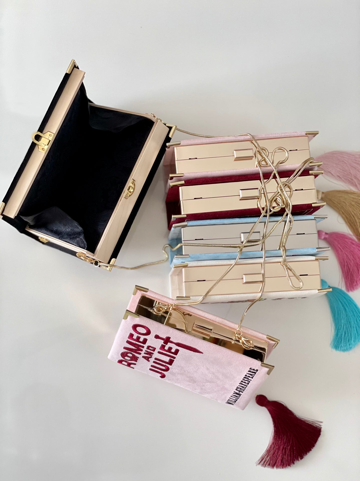 Embroidered Book Clutch - Arabian Night