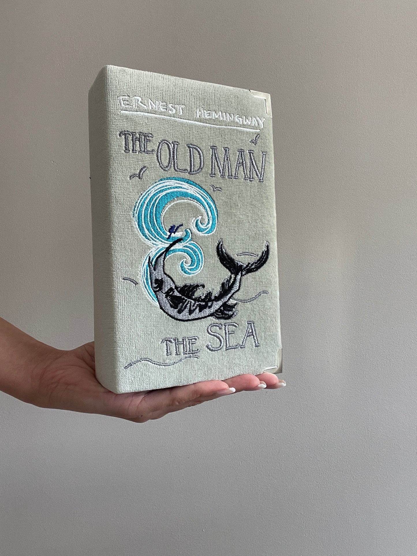 Book Clutch - The Old Man - velvet