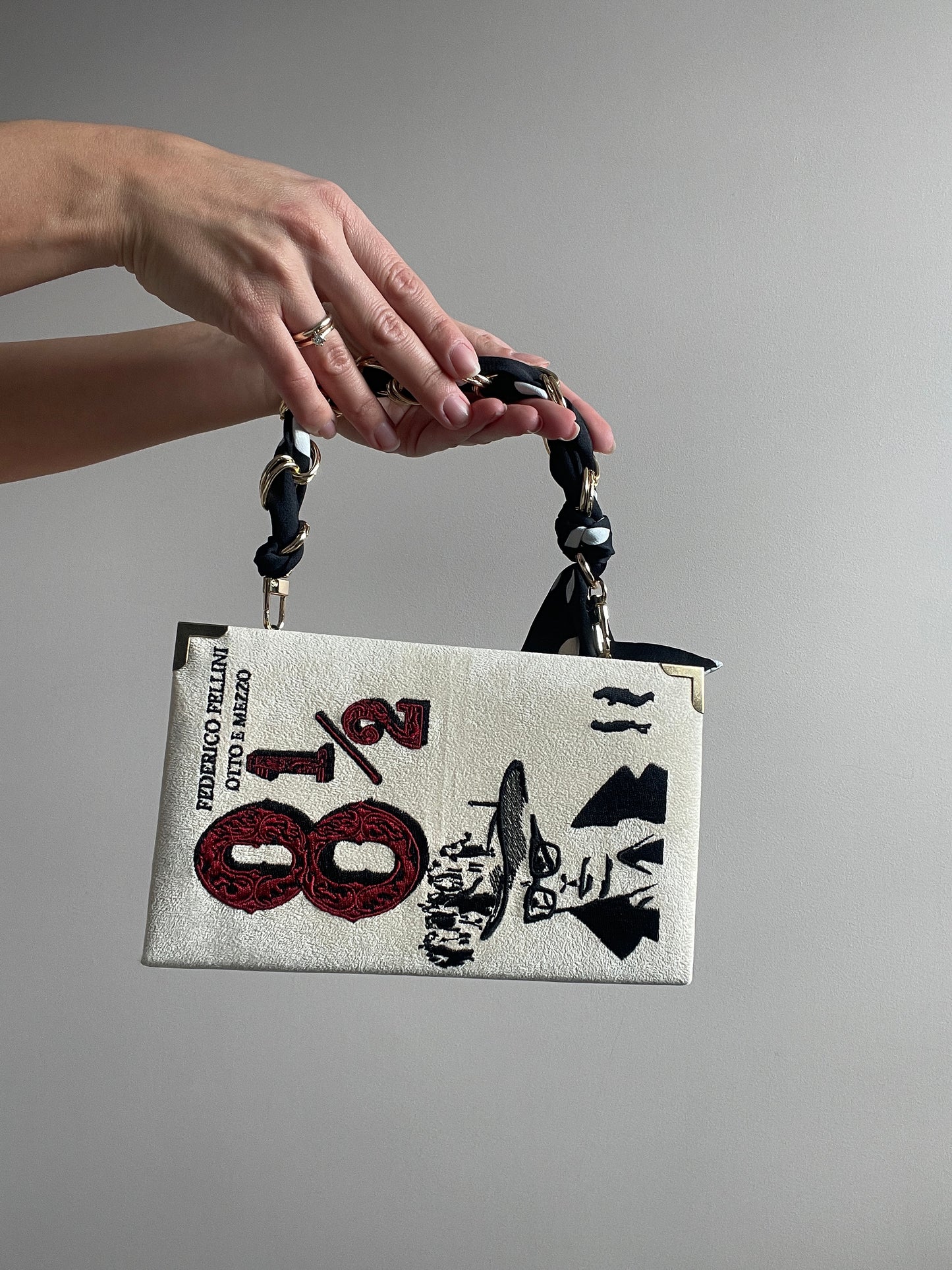 Book Clutch - 8 1/2 - with short handle