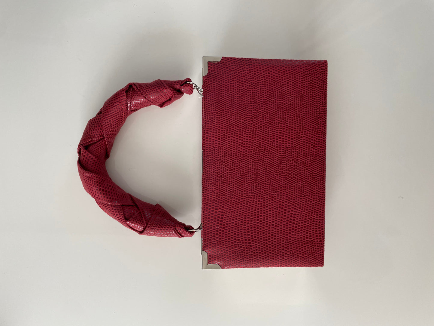 Mini handbag with handle - dark red version