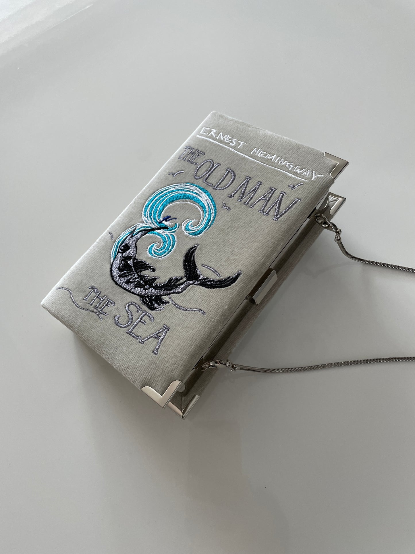 Book Clutch - The Old Man - velvet