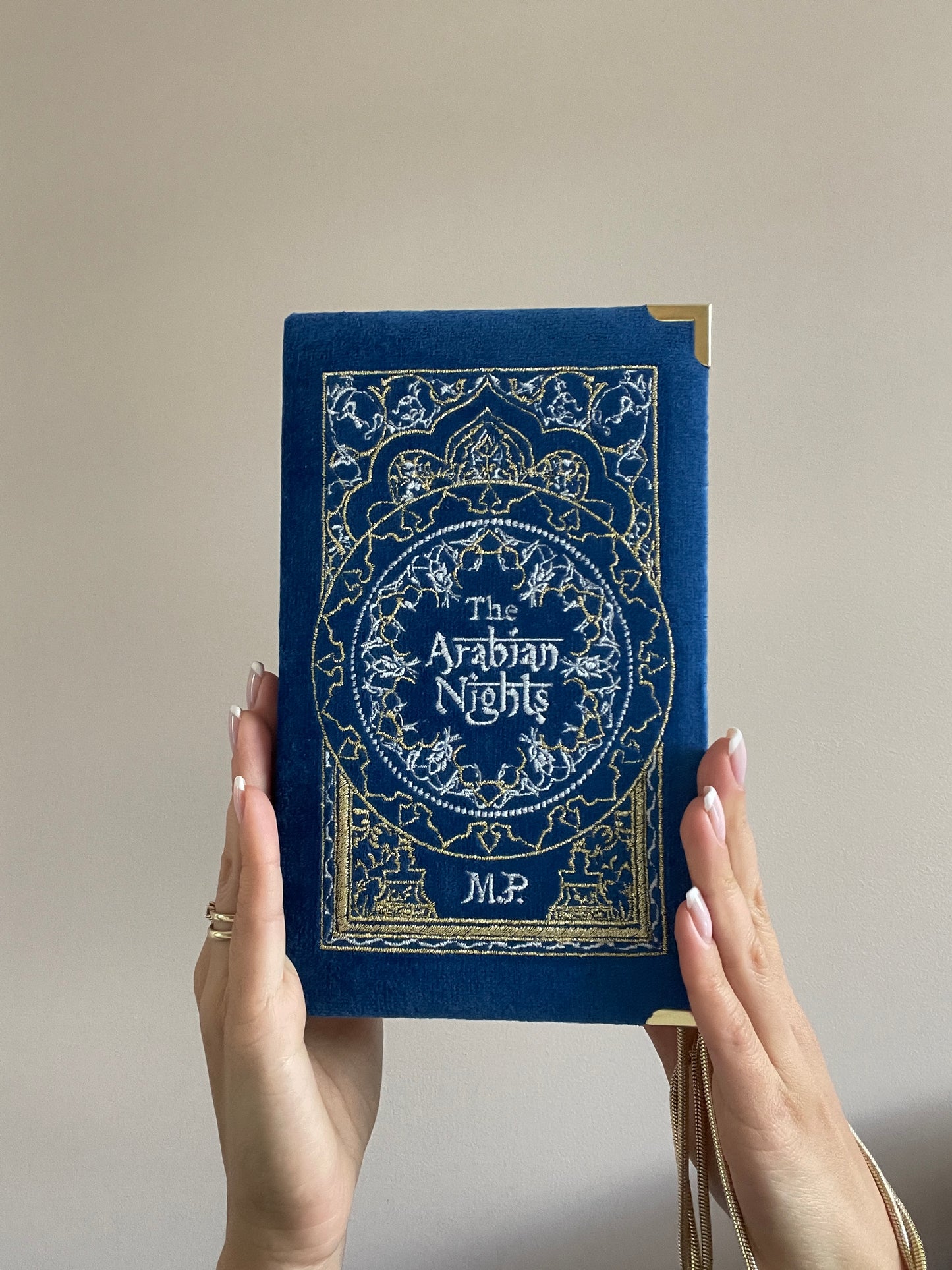 Embroidered Book Clutch - Arabian Night
