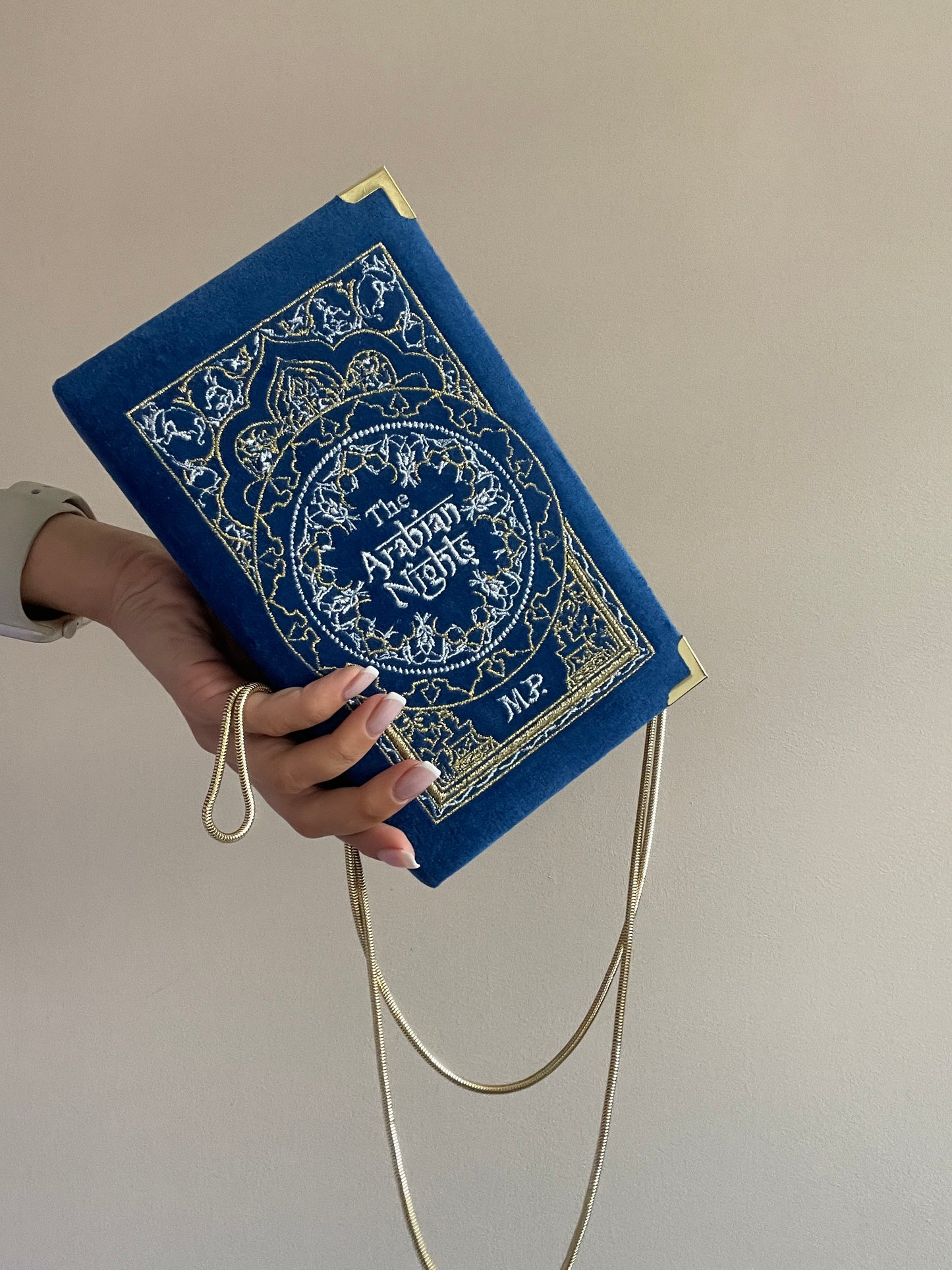 Embroidered Book Clutch - Arabian Night