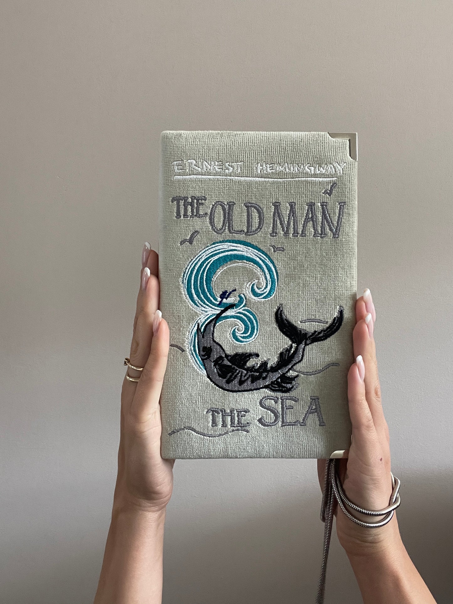 Book Clutch - The Old Man - velvet