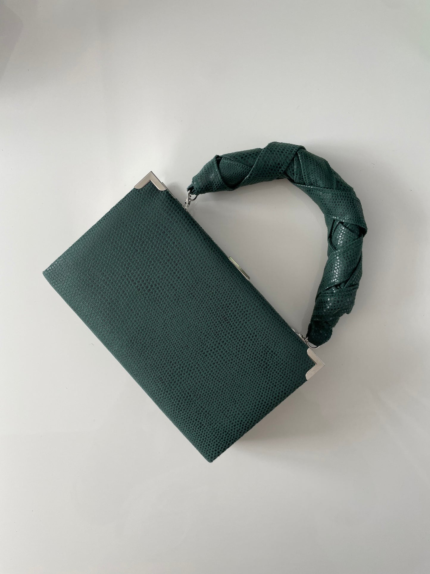 Mini handbag with handle - dark green version
