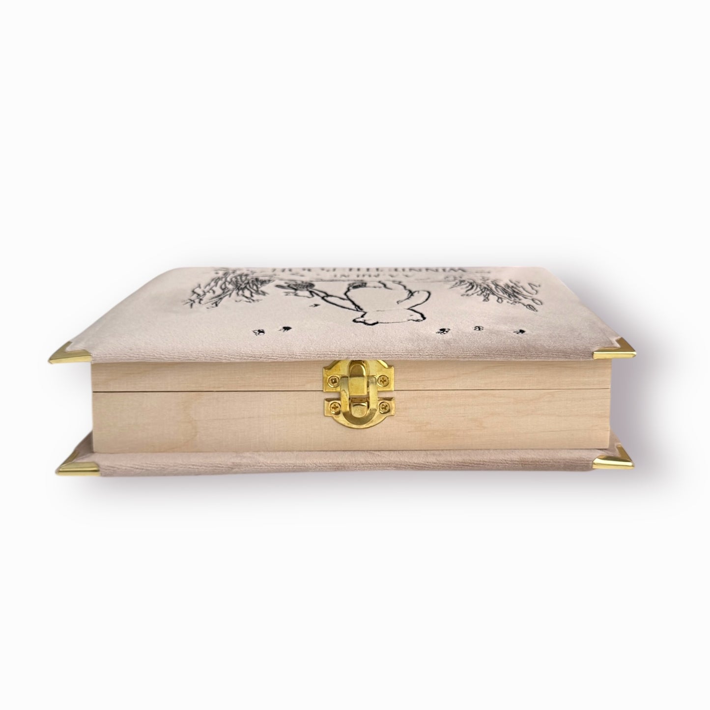 Embroidered clutch - Winnie the Pooh - beige purse