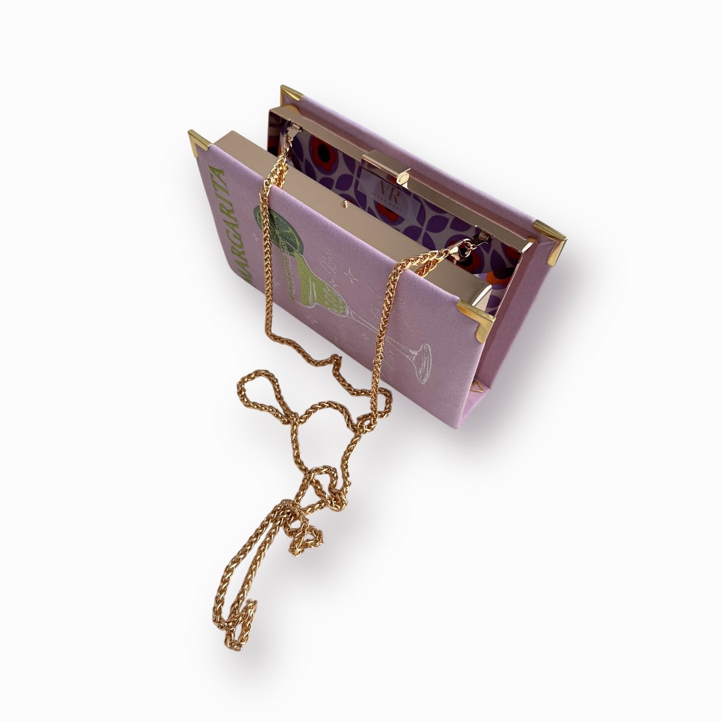 Embroidered Clutch - Margarita - lilac purse