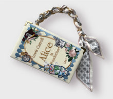 Load image into Gallery viewer, Book Clutch - Alice in Wonderland - with short handle
