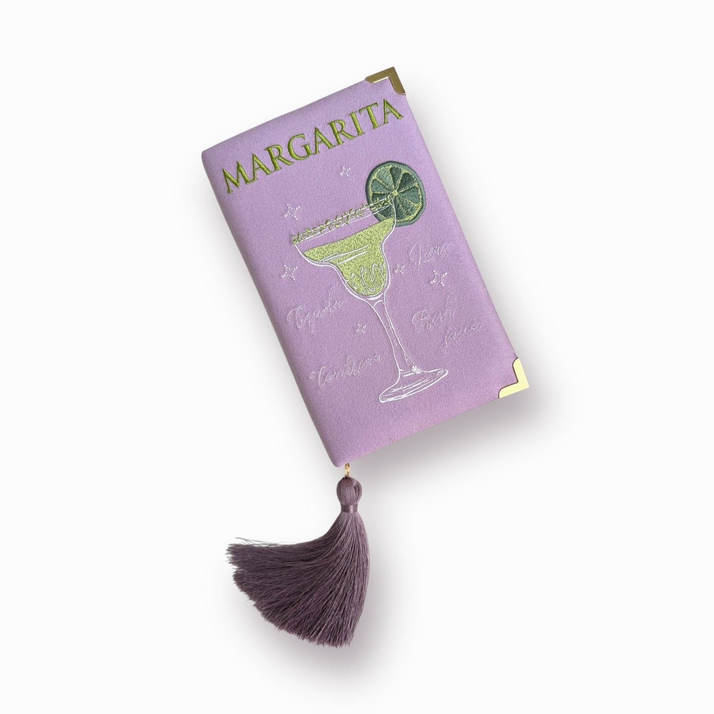 Embroidered Clutch - Margarita - lilac purse