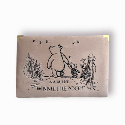 Embroidered clutch - Winnie the Pooh - beige purse