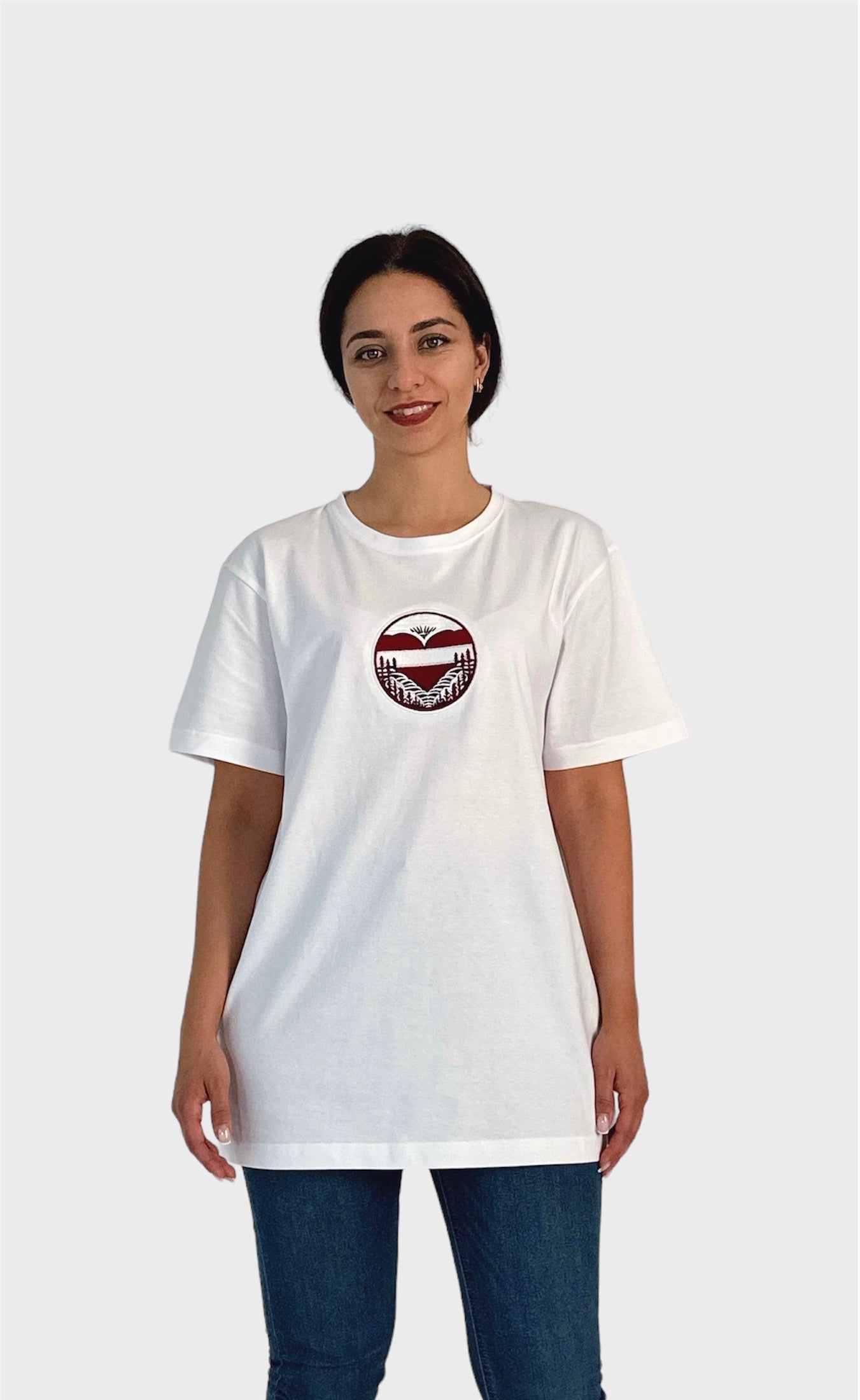 Embroidered T-shirt "Latvian Heart"