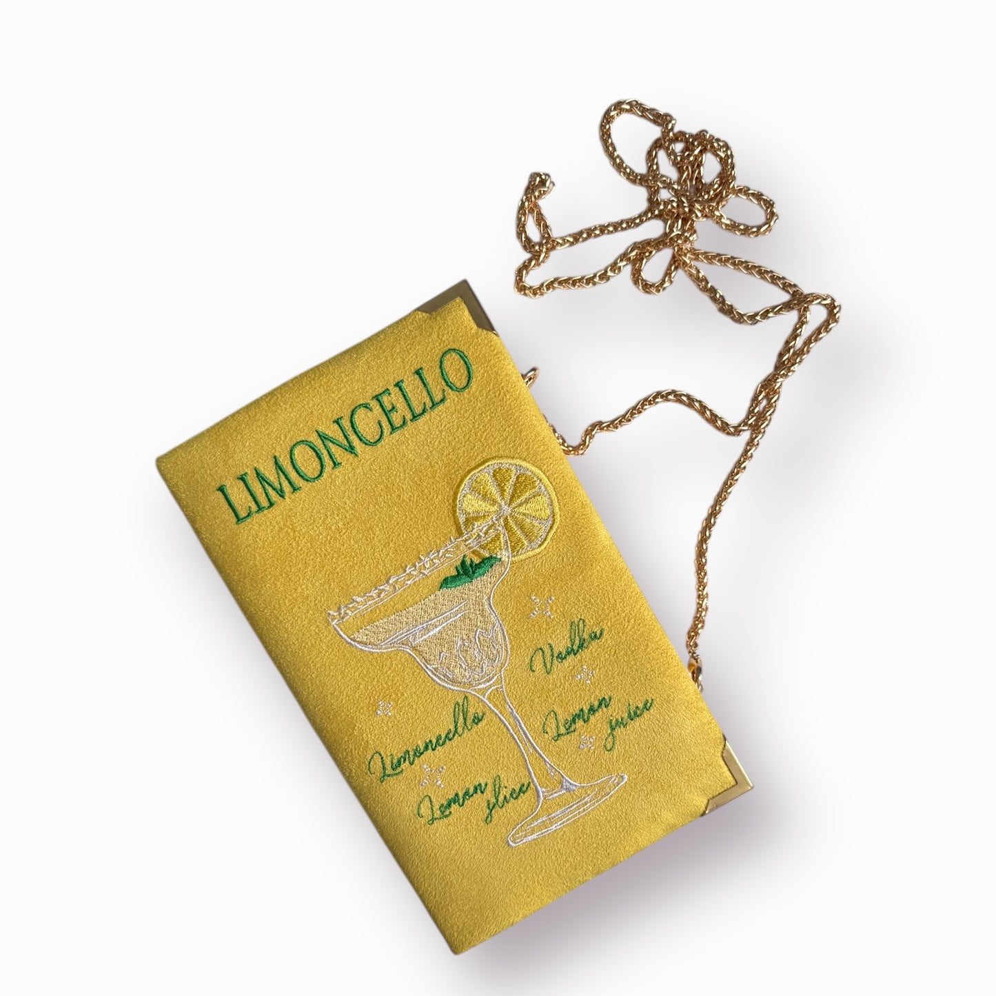 Embroidered Clutch - Limoncello