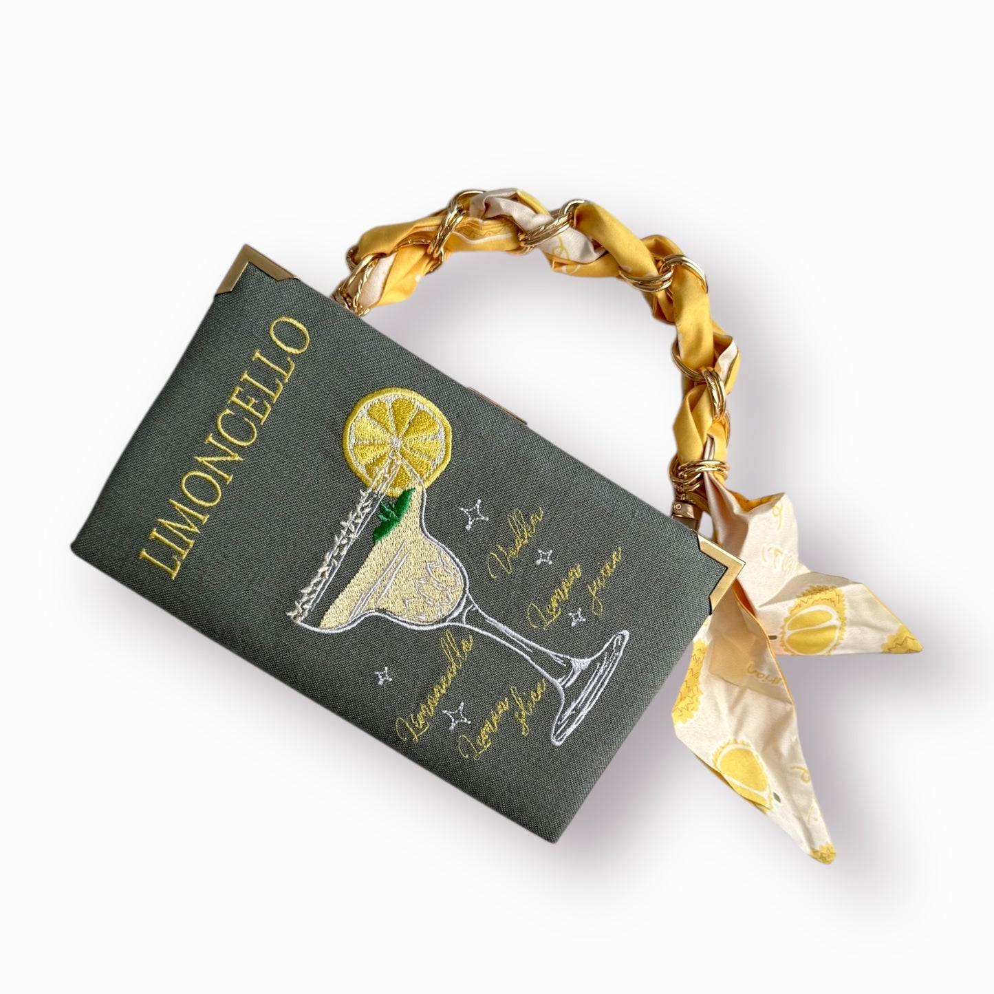 Embroidered Clutch - Limoncello