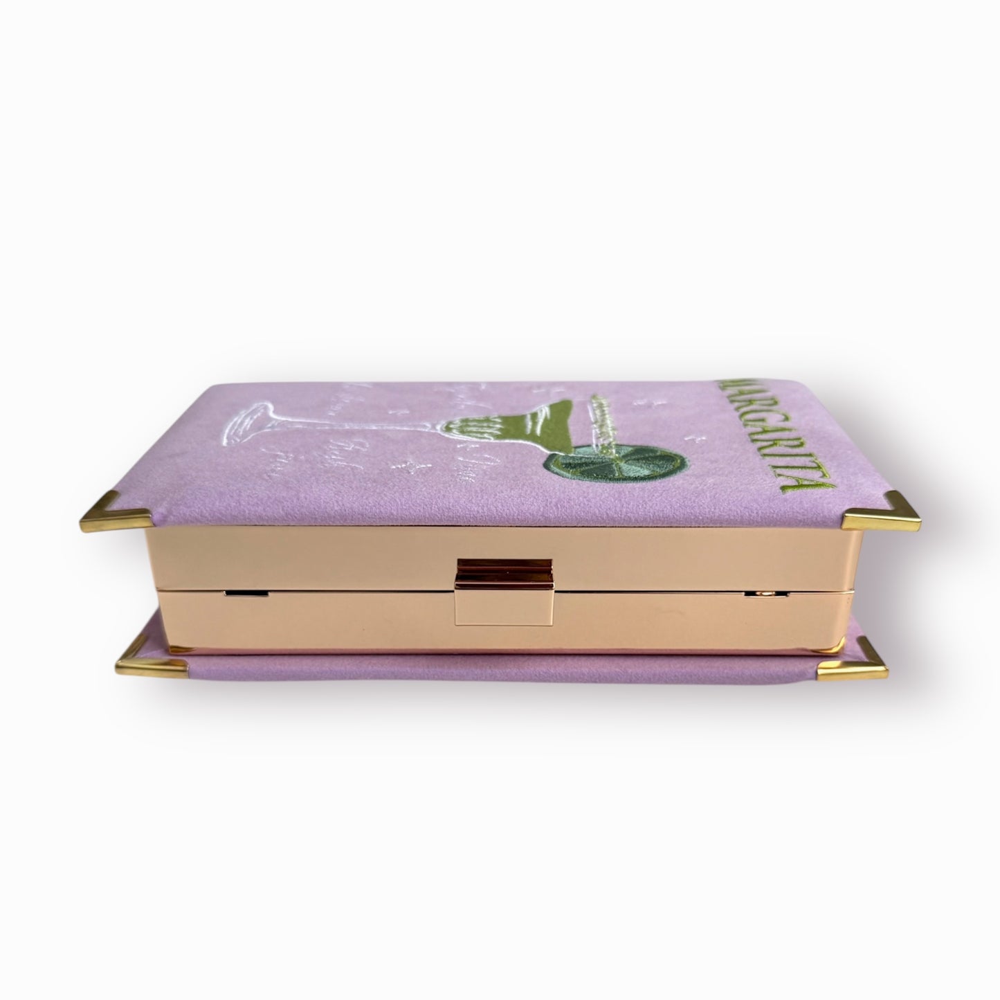 Embroidered Clutch - Margarita - lilac purse