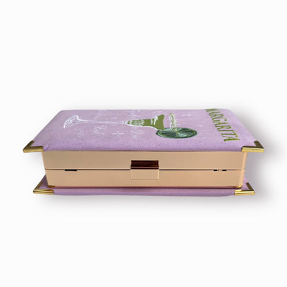Embroidered Clutch - Margarita - lilac purse