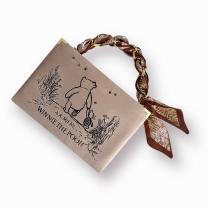 Embroidered clutch - Winnie the Pooh - beige purse