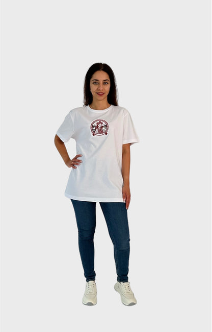 Embroidered T-shirt "Latvian national Girl"