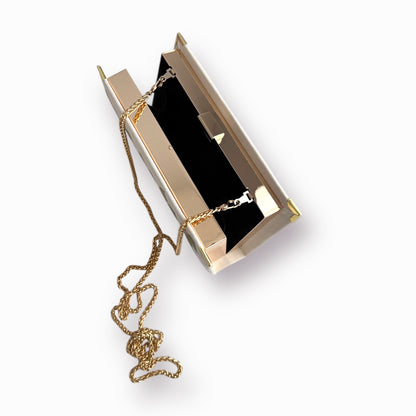 Embroidered Clutch - Botanical Muse - ivory purse