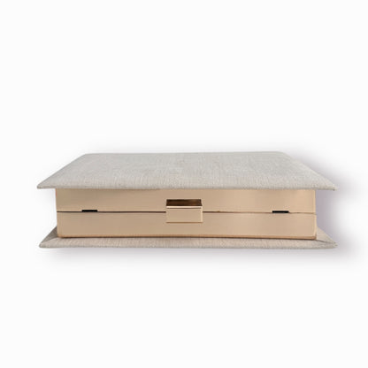 Embroidered Clutch - Capri - beige purse