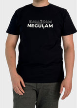 Load image into Gallery viewer, Embroidered T-shirt &quot;Ballējam Neguļam) with fluorescent thread
