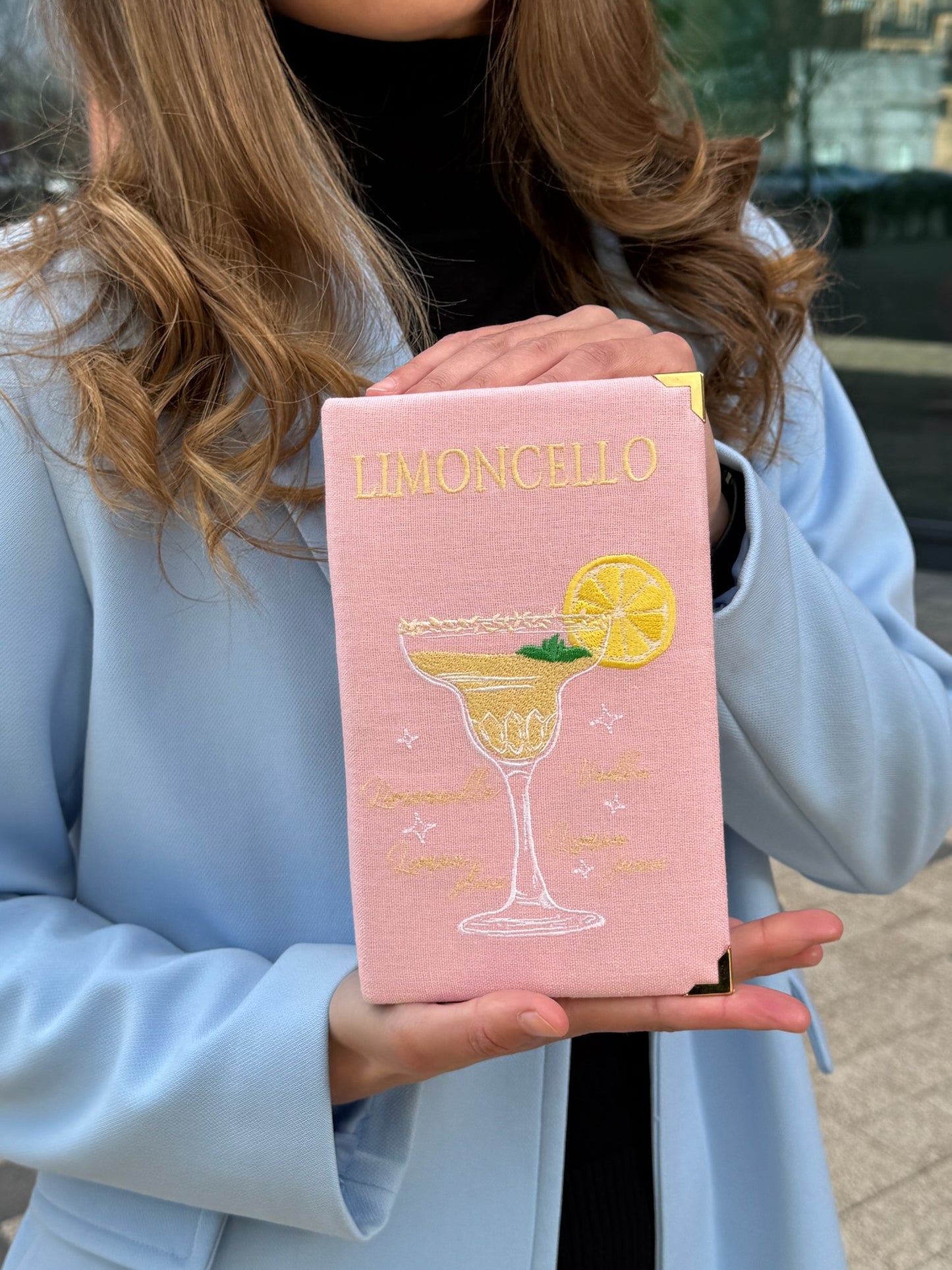 Embroidered Clutch - Limoncello