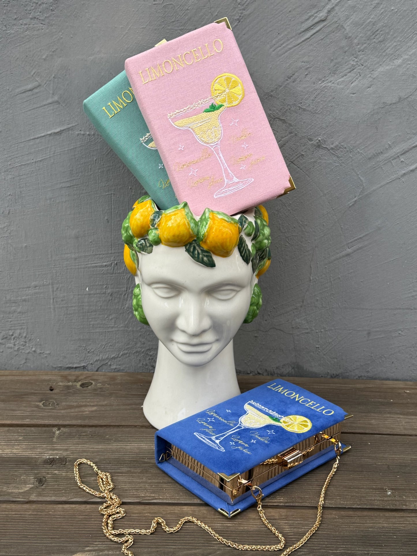 Embroidered Clutch - Limoncello