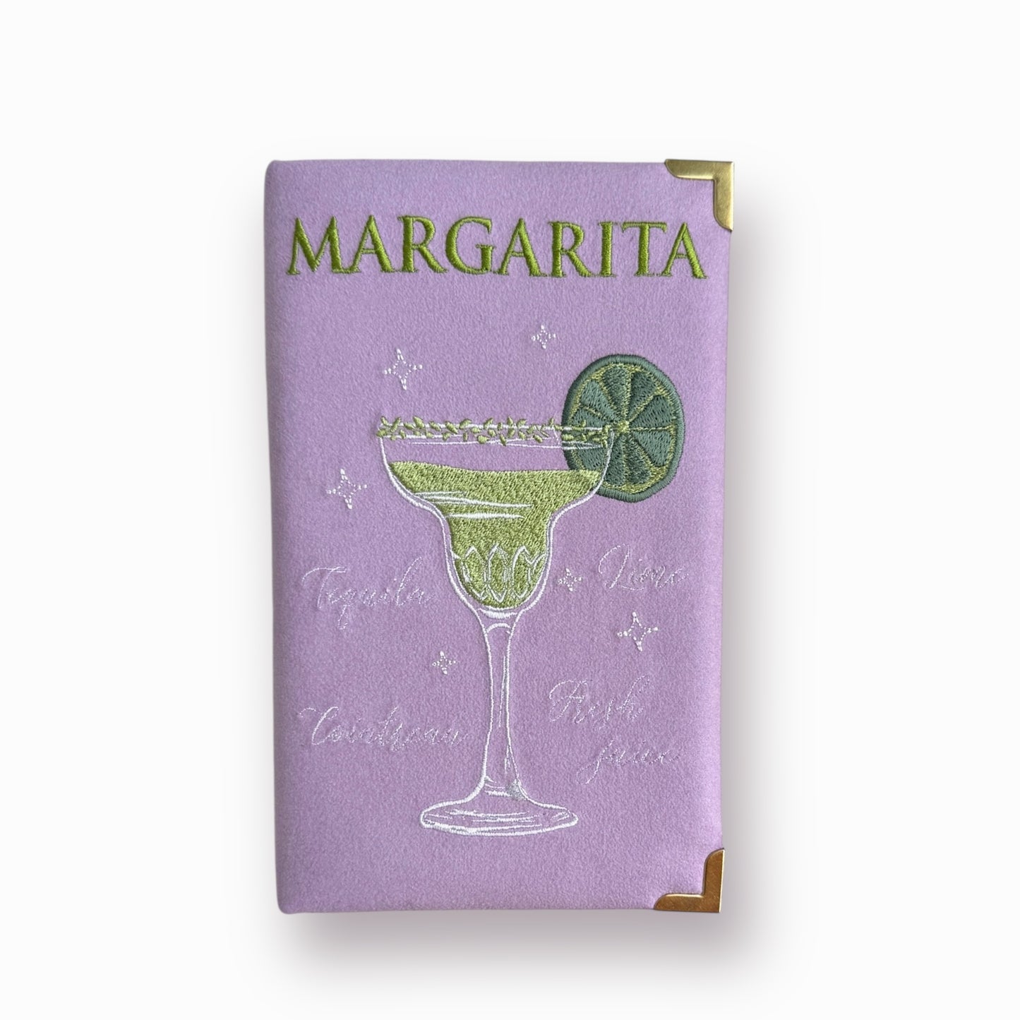 Embroidered Clutch - Margarita - lilac purse